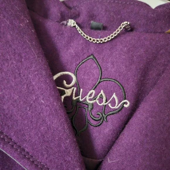 Dark Purple Guess Womens Coat - Picture 2 of 13